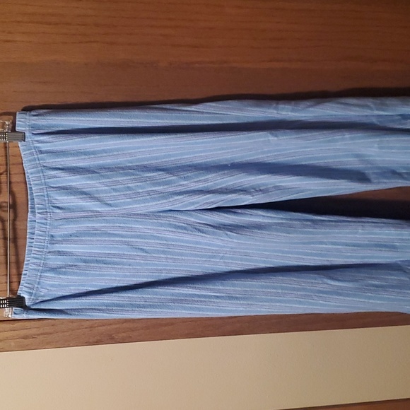 Size M Blue Striped Pajama Set - Picture 4 of 4